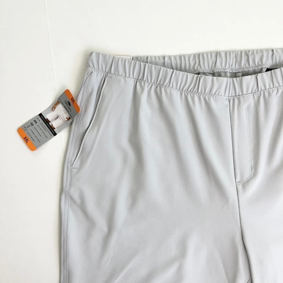 Greg Norman Shorts Mens XXL Gray Golf Outdoor Pull On All Day Comfort ML75 New - Picture 2 of 12